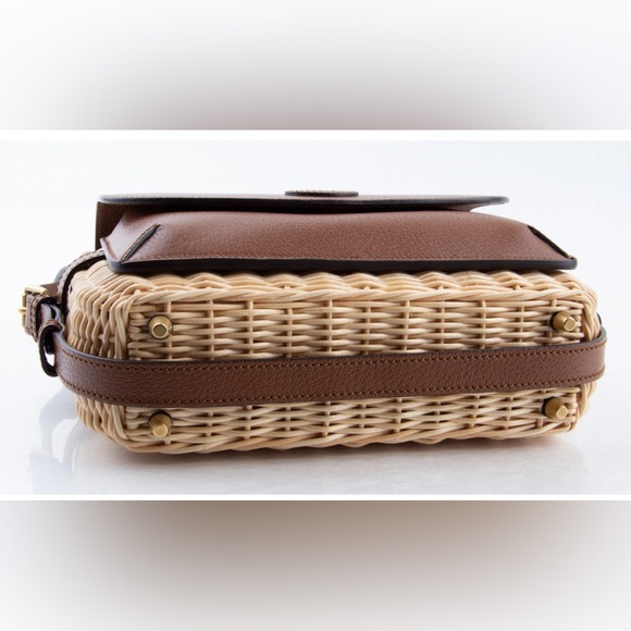 GUCCI Sherry Line Wicker Bag - Picture 8 of 14